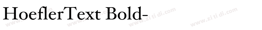 HoeflerText Bold字体转换